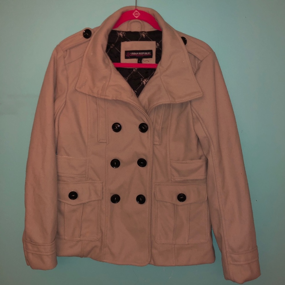 Cream Peacoat